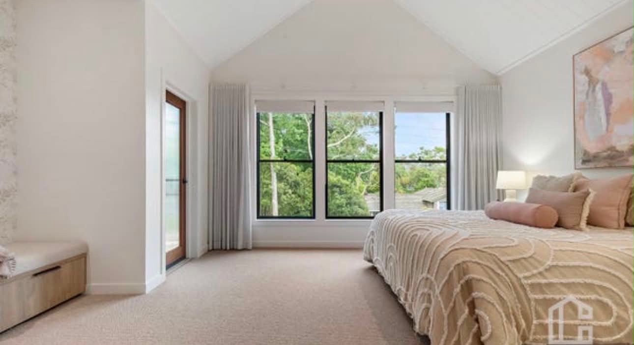 Master Bedroom with Vaulted Ceiling