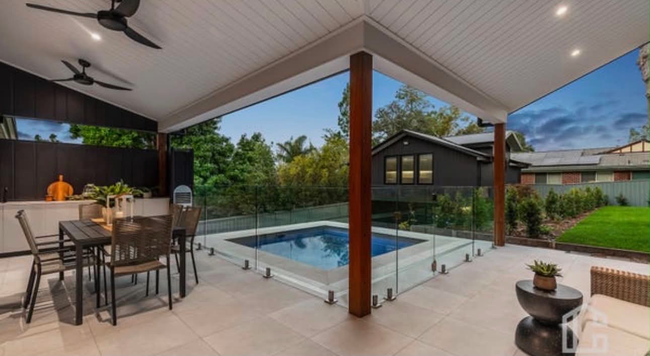Covered Entertaining & Pool Area